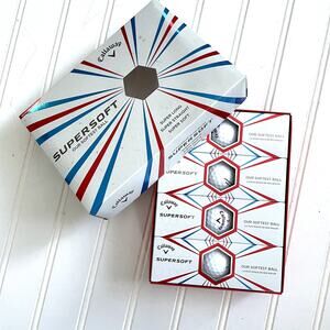 Callaway SuperSoft Golf Balls One Dozen Super Long Straight Soft White NEW BOX